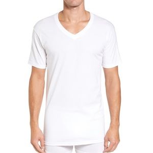 Two Men’s Nordstrom Supima® Cotton V-Neck T-Shirts